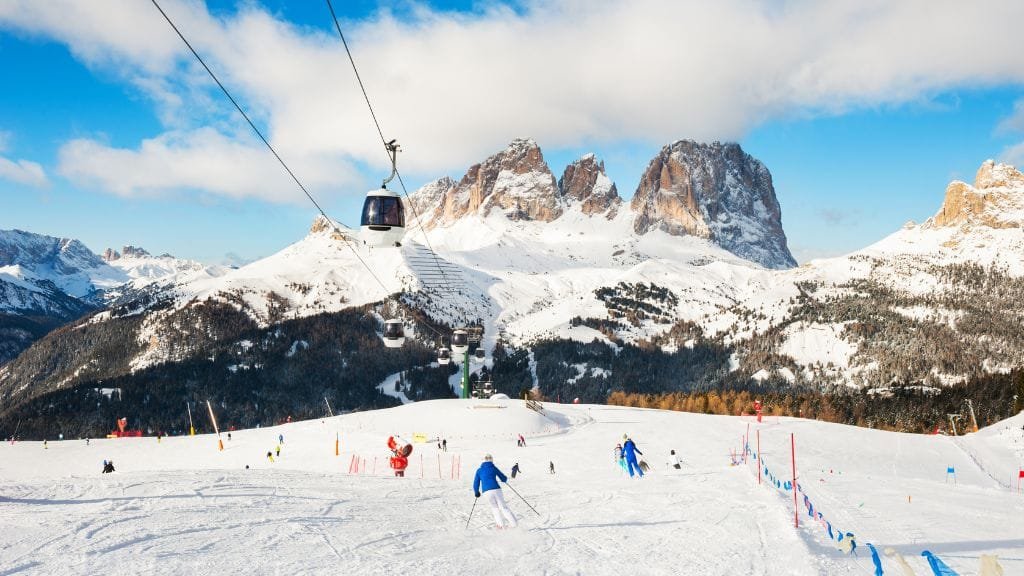 piste da sci in Val di Fassa