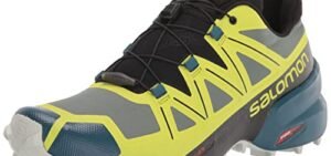 SALOMON Speedcross 5, Scarpe da Trail Running, Uomo, Multicolore Duck Green Black Evening Primrose, 43 1/3 EU