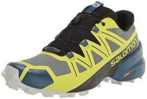 SALOMON Speedcross 5, Scarpe da Trail Running, Uomo, Multicolore Duck Green Black Evening Primrose, 43 1/3 EU